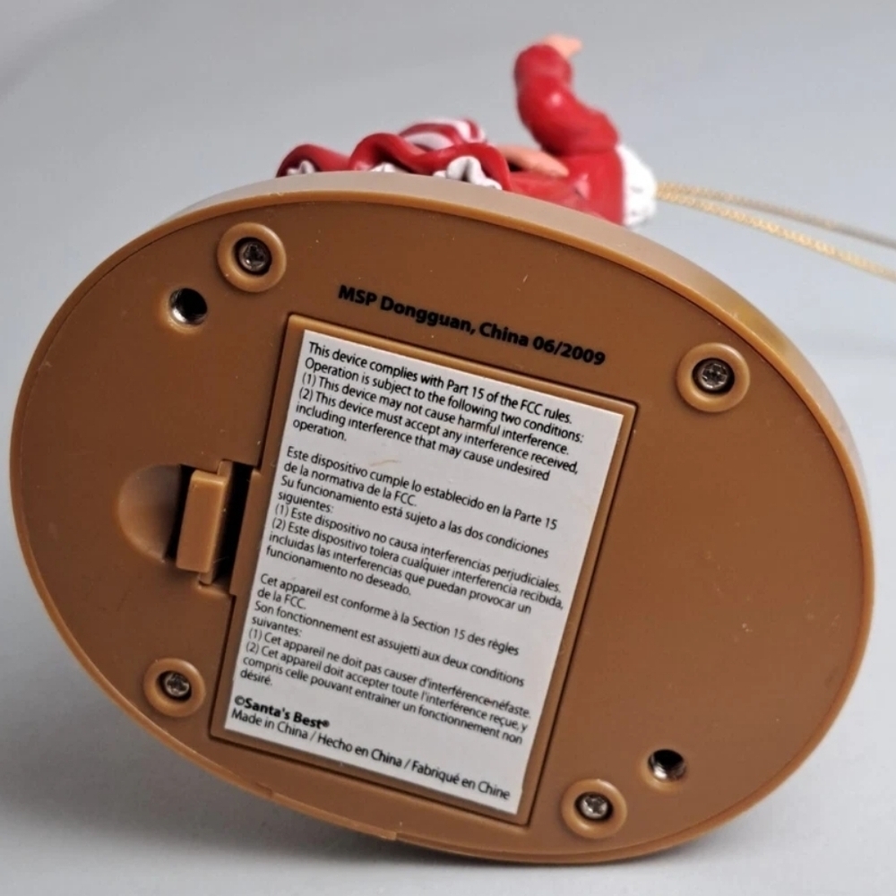 Santa's Best "JINGLE BELL ROCK" Musical Mr. & Mrs. Claus Jukebox Ornament- Works - Picture 7 of 7